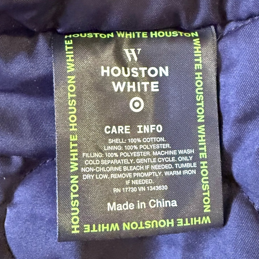 - Men’s Houston White- green/ yellow plaid jacket Size S winter shirt - Picture 4 of 14